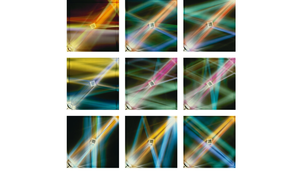 Peter Sedgley, Square Dance, 1979, Kinetic Lightwork / Spektralwürfel, 120 x 120 x 14 cm